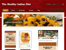 Tablet Screenshot of healthyindiandiet.com